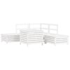 vidaXL 6-delige Loungeset massief grenenhout wit