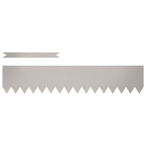 vidaXL Tuinrand 10 pcs Bruin 100 x 0.05 x 20 cm Cortenstaal