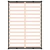 vidaXL Bedframe massief hout zwart 140x190 cm