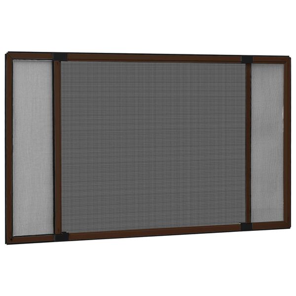 vidaXL Raamhor uitschuifbaar (75-143)x50 cm bruin