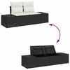 vidaXL Tuin Sofa Set 7 pcs Zwart poly rattan