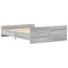 vidaXL Bedframe met hoofd- en voeteneinde grijs sonoma 140x200 cm