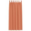 vidaXL Zwart-out Gordijnen met Ringen 2 pcs Terracotta 245 x 140 cm