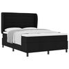 vidaXL Boxspring bed met matras met hoofdeinde Zwart 160 x 200 cm Stof
