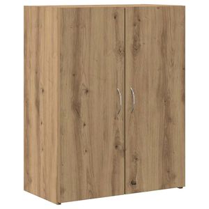 vidaXL Kantoorkast Artisanaal eiken 70 x 32 x 77.5 cm Bewerkt hout