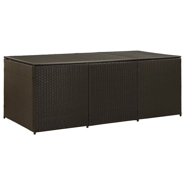 vidaXL Tuinbox 180x90x70 cm poly rattan bruin