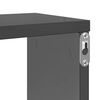 vidaXL Wandschap kubus 4 st 100x15x30 cm bewerkt hout hoogglans grijs