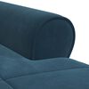 vidaXL Chaise Lounge met kussen Blauw 91 x 157 x 91 cm Fluweel