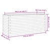vidaXL Plantenbak 110x40x45,5 cm ge&iuml;mpregneerd grenenhout