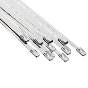 vidaXL Kabelbinders 12 st 4,6 x 350 mm zilver