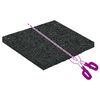 vidaXL Rubber granulaat patio pad Zwart 9 x 9 x 0,6 cm Rubber