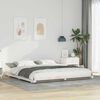 vidaXL Bedframe Wit 200 x 210 cm Massief grenenhout