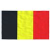 vidaXL Vlag met vlaggenmast Belgi&euml; 6,08 m aluminium