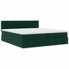 vidaXL Ottoman bed met matrassen en LED's 180x200cm fluweel