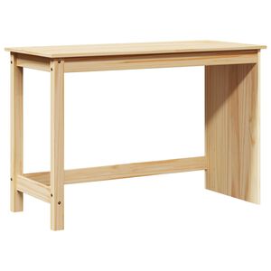 vidaXL Bureau Bruin 112 x 50 x 75 cm Massief Vurenhout