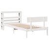 vidaXL Bedframe zonder matras massief grenenhout wit 90x200 cm