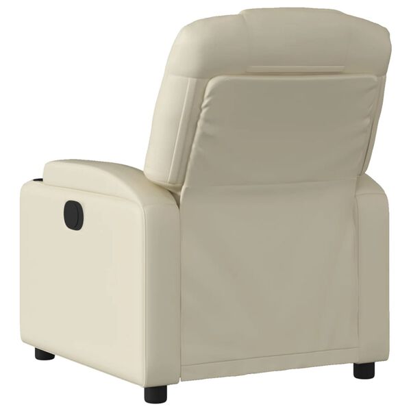 vidaXL Relaxfauteuil Cr&egrave;me Kunstleer