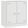 vidaXL Dressoir 67x39x73 cm staal wit