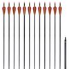 Pijlen voor recurveboog standaard 30" 0,76 cm koolstof 12 stuks