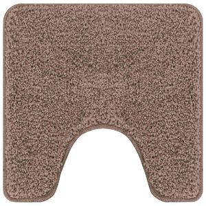 vidaXL Antislip Badmat met Toilet Cut Bruin 50 x 50 cm PP