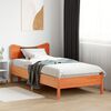 vidaXL Bedframe zonder matras massief grenenhout wasbruin 90x190 cm