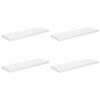 vidaXL Wandschappen zwevend 4 st 80x23,5x3,8 cm MDF hoogglans wit