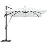 vidaXL Cantilever Roma parasol Beige en zwart 352 x 251 x 265 cm