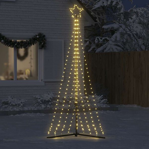 vidaXL LED-kerstboom 447 LEDs warm wit 250 cm