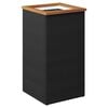 vidaXL Plantenbak 40x40x80 cm poly rattan zwart