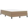vidaXL Bedframe met matras Cappuccino 120 x 200 cm Stof