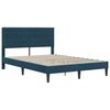 vidaXL Bedframe met matras met hoofdeinde Blauw 120 x 190 cm Fluweel