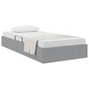 vidaXL Opslag bed met matras met opslag Lichtgrijs 203 x 100 cm Stof