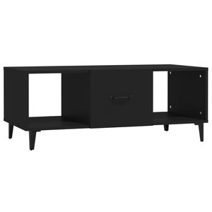 vidaXL Salontafel 102x50x40 cm bewerkt hout zwart