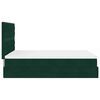 vidaXL Ottoman bed met matrassen 140x200cm fluweel donkergroen
