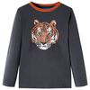 vidaXL Kindershirt met lange mouwen 104 antracietkleurig