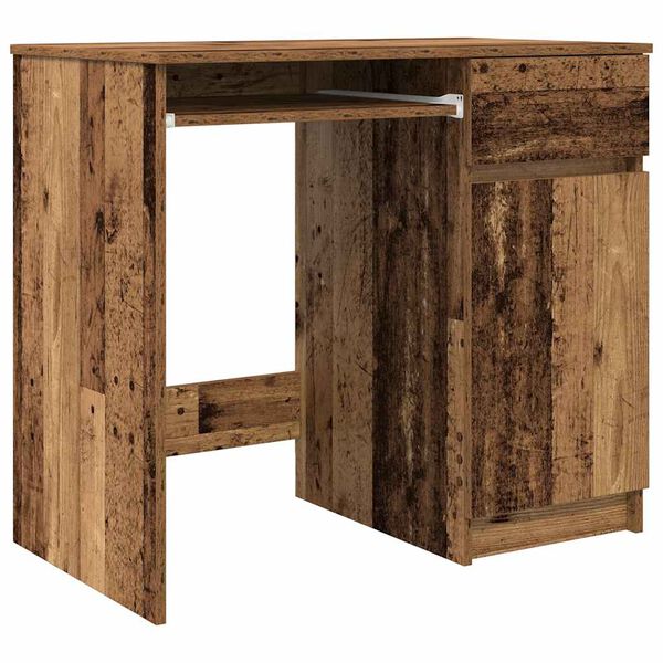 vidaXL Bureau 86x49x76 cm spaanplaat oud hout