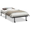 vidaXL Bedframe zonder matras opvouwbaar 107x203 cm staal zwart