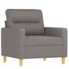 vidaXL 3-delige Loungeset met kussens stof taupe