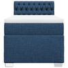 vidaXL Boxspring met matras stof blauw 100x200 cm