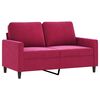 vidaXL Tweezitsbank 120 cm fluweel wijnrood