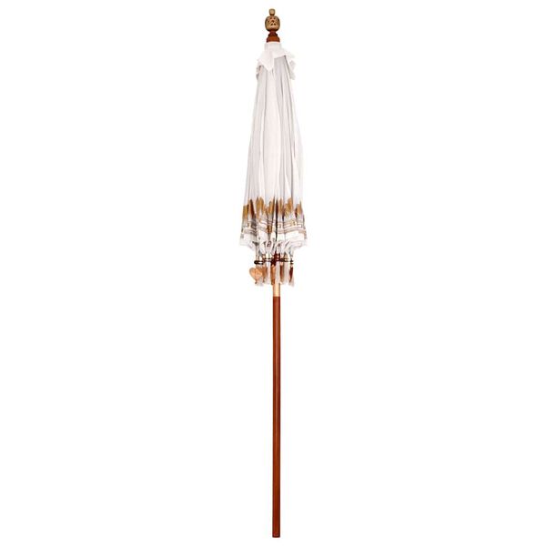 vidaXL Balinese Parasol Cr&egrave;me 185 x 185 x 260 cm