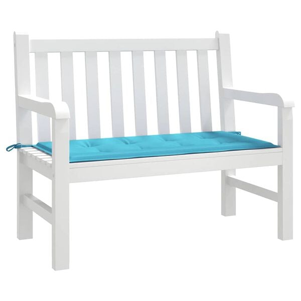 vidaXL Tuinbank Kussen Turquoise 100 x 50 x 4 cm Oxford stof