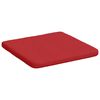 vidaXL Zitkussens 4 pcs Rood 40 x 40 x 3 cm Stof