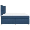 vidaXL Boxspring met matras stof blauw 180x200 cm