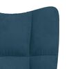 vidaXL Relaxstoel fluweel blauw