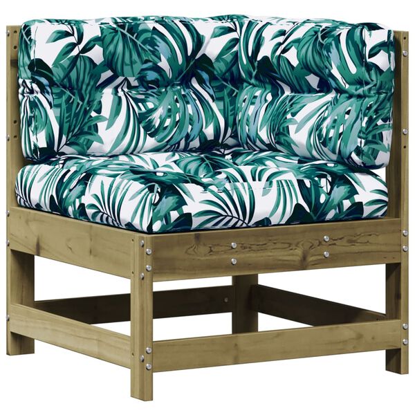 vidaXL 5-delige Loungeset met kussens geïmpregneerd grenenhout