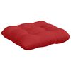vidaXL Zitkussens 4 pcs Rood 40 x 40 x 12 cm Stof