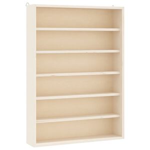 vidaXL Houten verzamelvitrine met 6 planken 40x8,5x55 cm