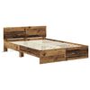 vidaXL Bedframe met hoofdeinde Oud Hout 140 x 200 cm Bewerkt hout