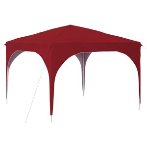 vidaXL Pop-up partytent 290 x 290 x 245 cm Bordeauxrood